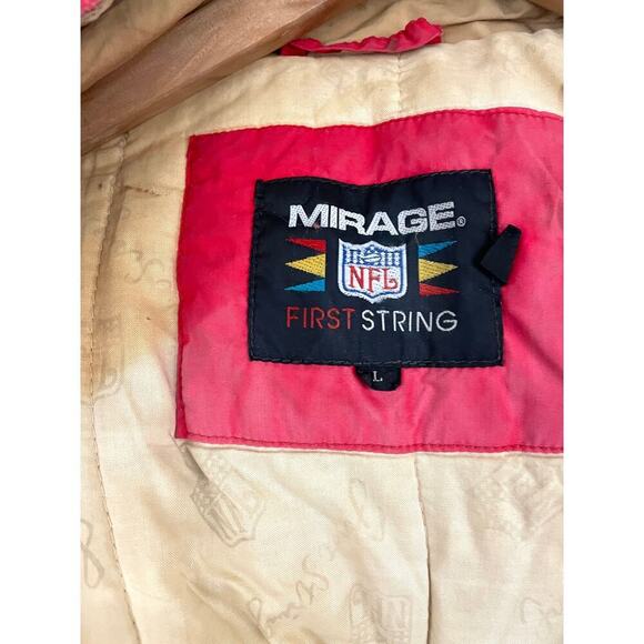 VTG NFL Embroidered Hooded Jacket Parka LARGE San Francisco 49ers Rare Superbowl - Picture 9 of 16